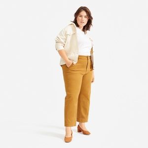 Everlane Straight Leg Crop in Golden Brown